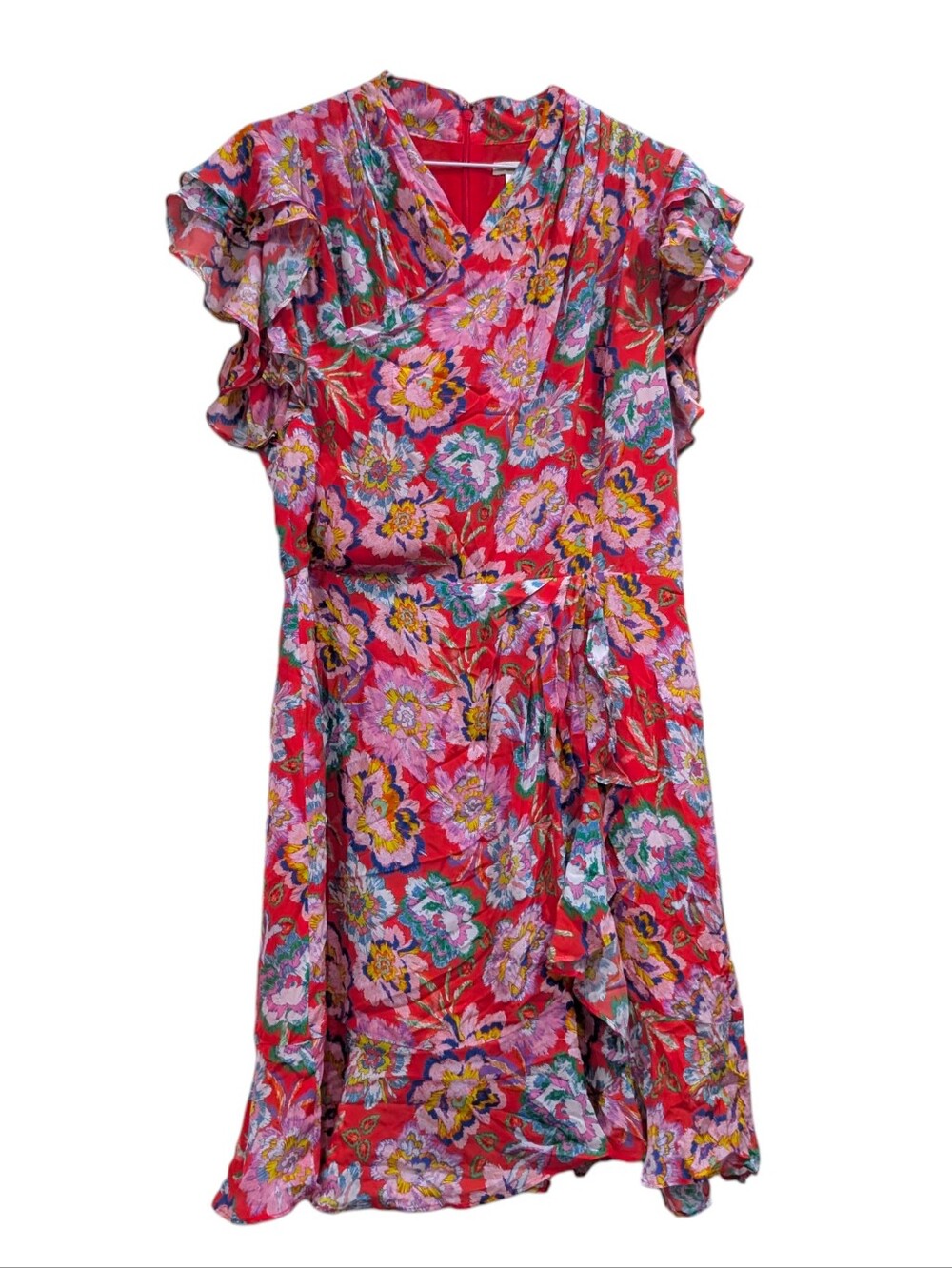 Shoshanna Tribeca Mini Dress Floral‎ In Red  10